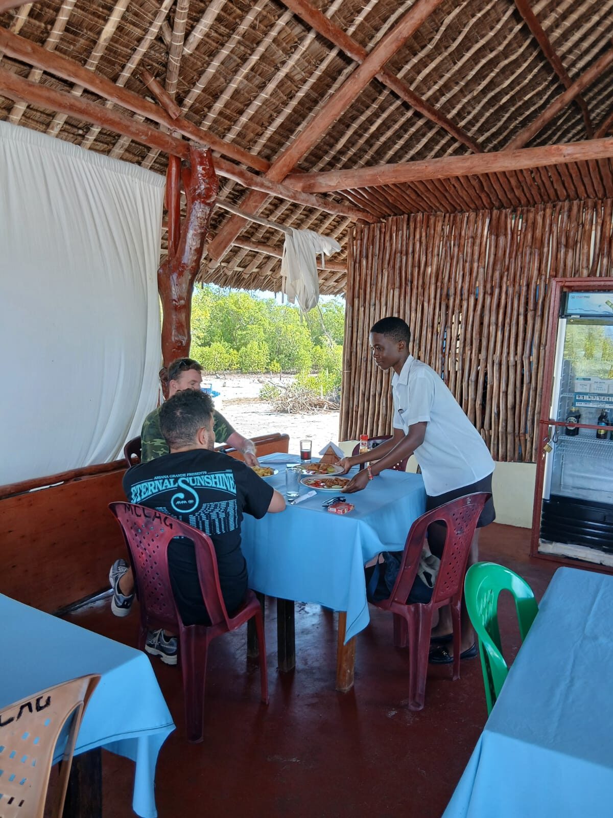 Guests being served at Mangrove Breeze Restaurant